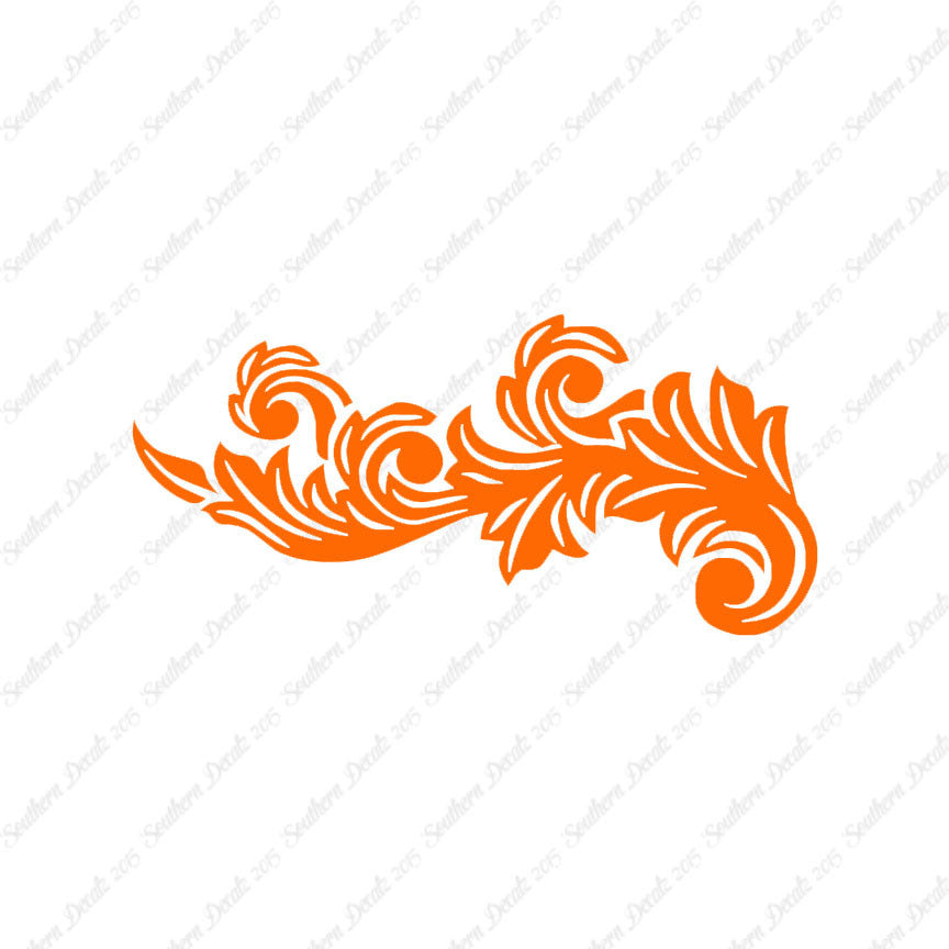 Decorative Flourish Leaf