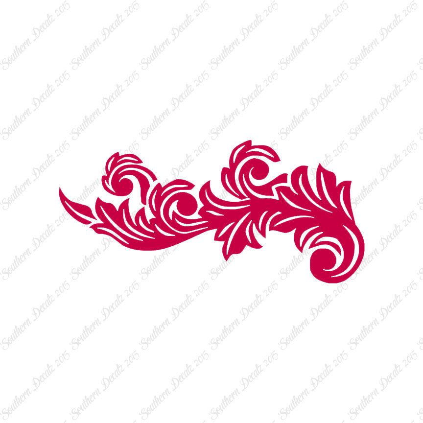 Decorative Flourish Leaf