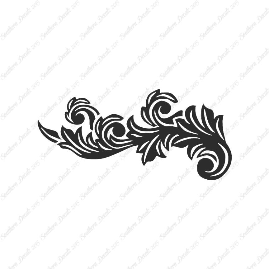 Decorative Flourish Leaf