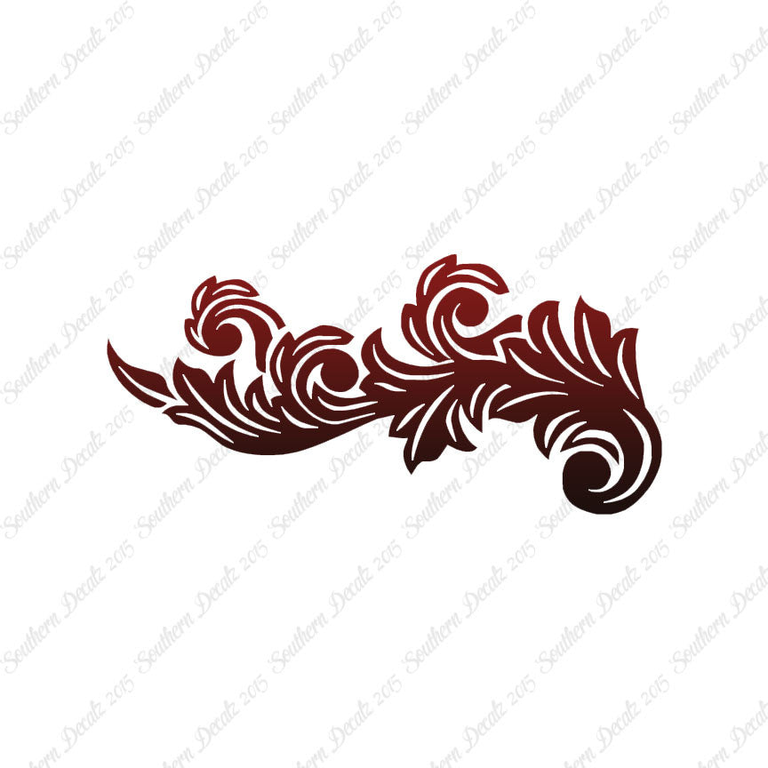 Decorative Flourish Leaf