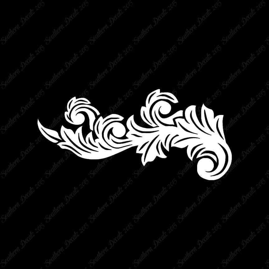 Decorative Flourish Leaf