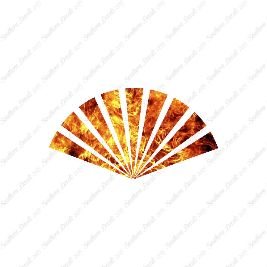 Oriental Fan Art Sunrise