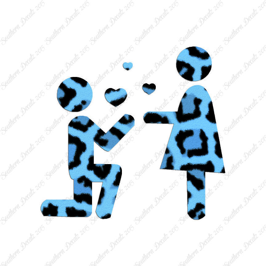 Stick Figure Propose Heart