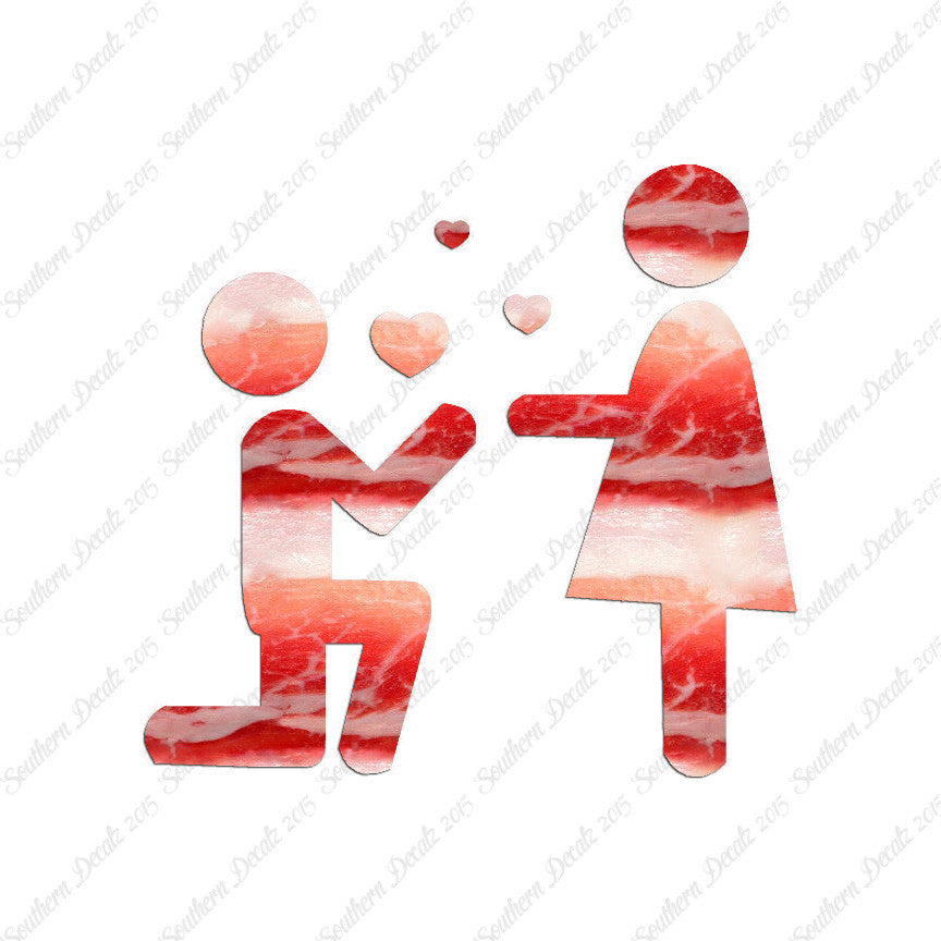 Stick Figure Propose Heart
