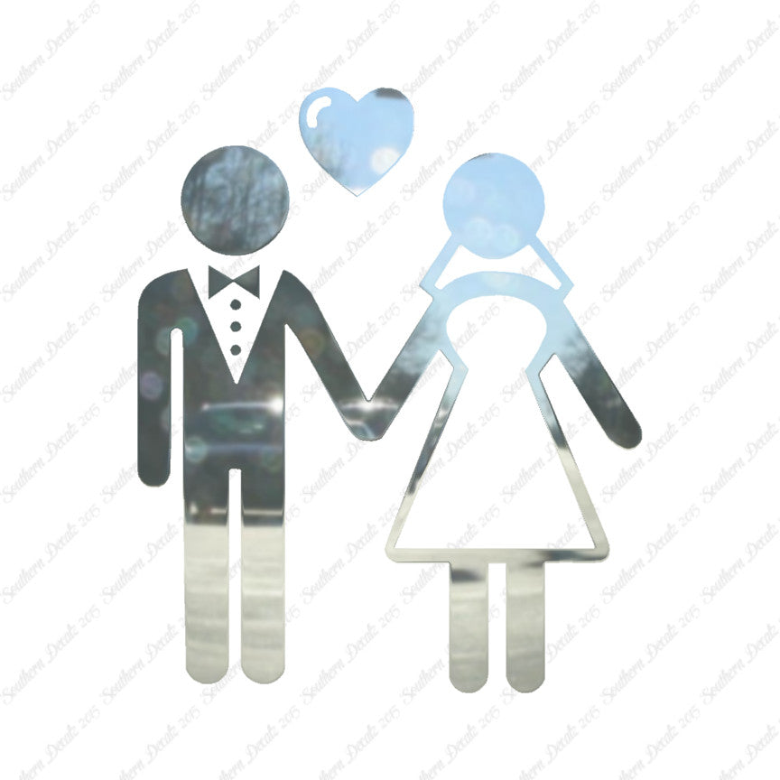 Stick Figure Bride Groom Marriage
