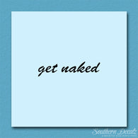 Get Naked Funny Text