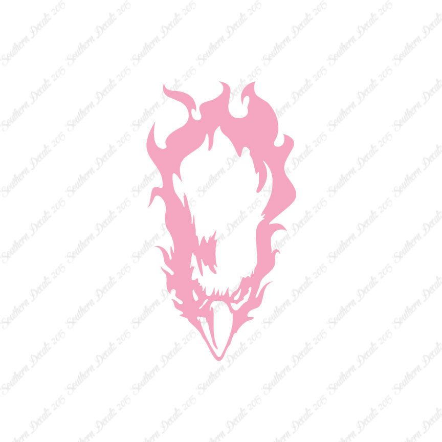 Bald Eagle Head Flames