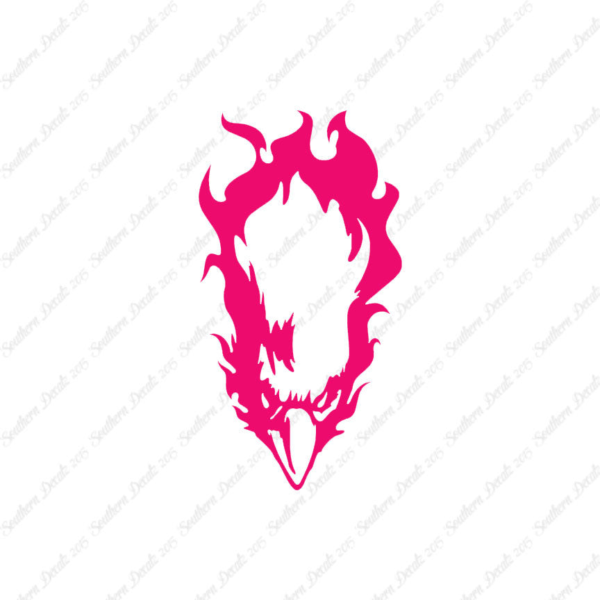 Bald Eagle Head Flames
