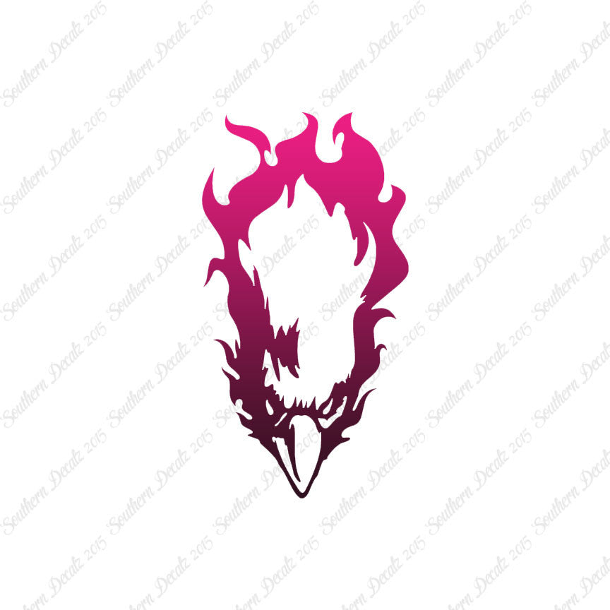 Bald Eagle Head Flames