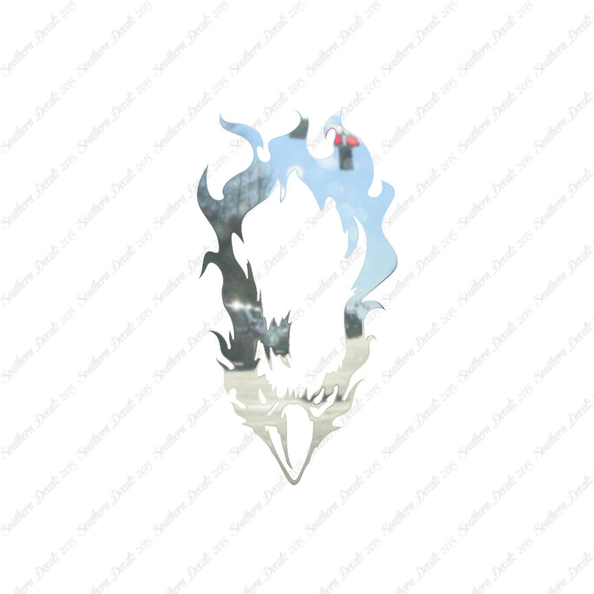 Bald Eagle Head Flames