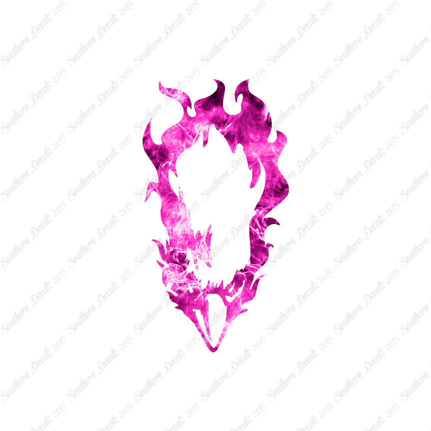 Bald Eagle Head Flames