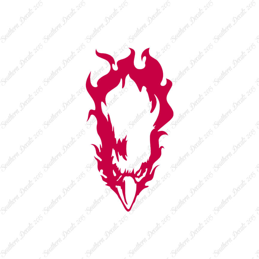 Bald Eagle Head Flames