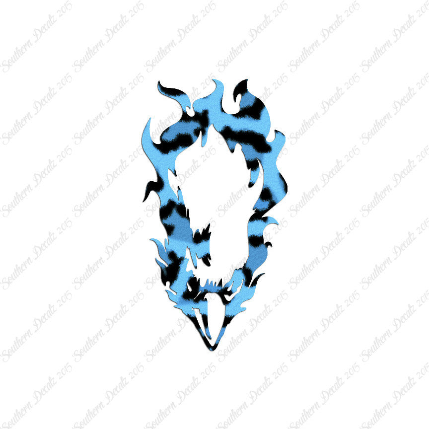 Bald Eagle Head Flames
