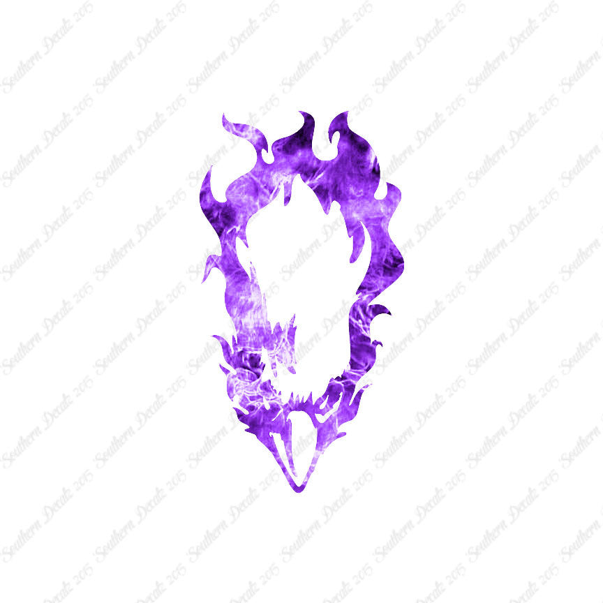 Bald Eagle Head Flames