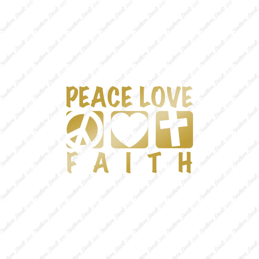 Peace Love Faith Religion