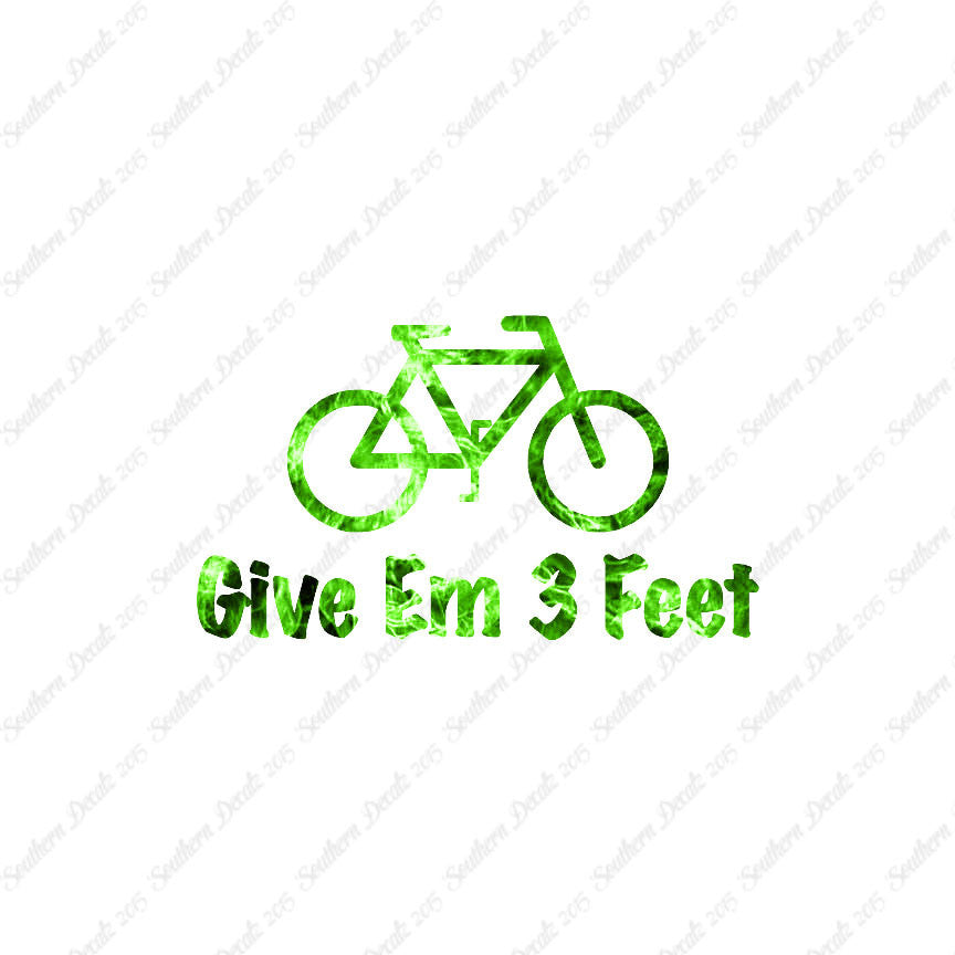 Give Em 3 Feet Bike Bicycle