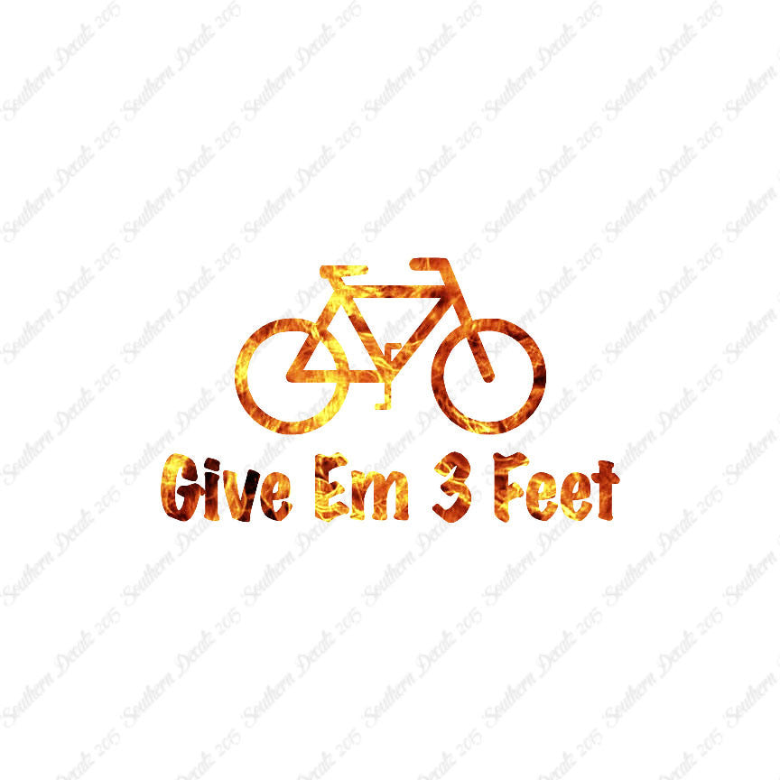 Give Em 3 Feet Bike Bicycle