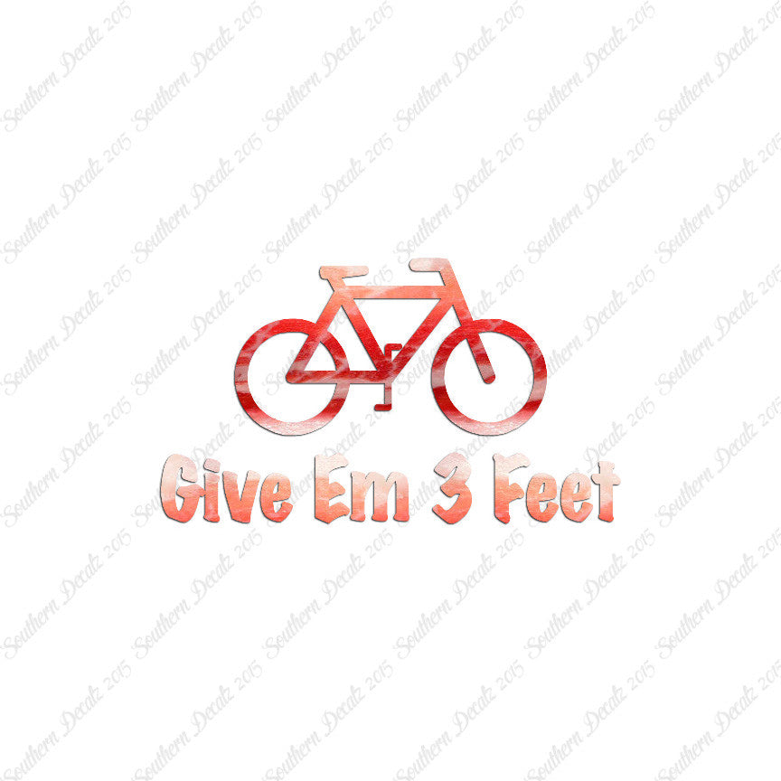 Give Em 3 Feet Bike Bicycle
