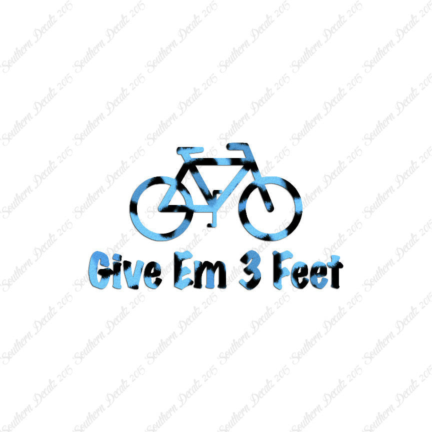 Give Em 3 Feet Bike Bicycle
