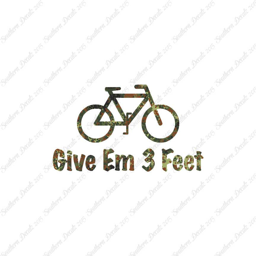Give Em 3 Feet Bike Bicycle