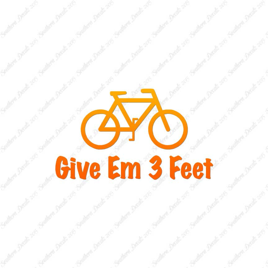 Give Em 3 Feet Bike Bicycle
