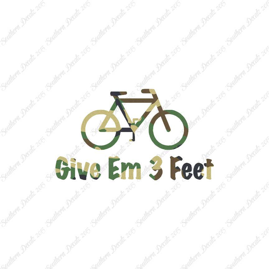 Give Em 3 Feet Bike Bicycle