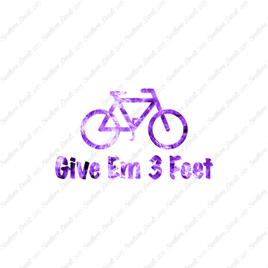 Give Em 3 Feet Bike Bicycle