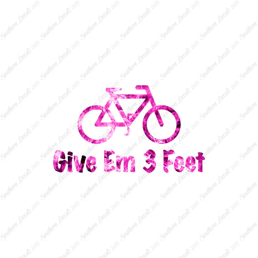 Give Em 3 Feet Bike Bicycle