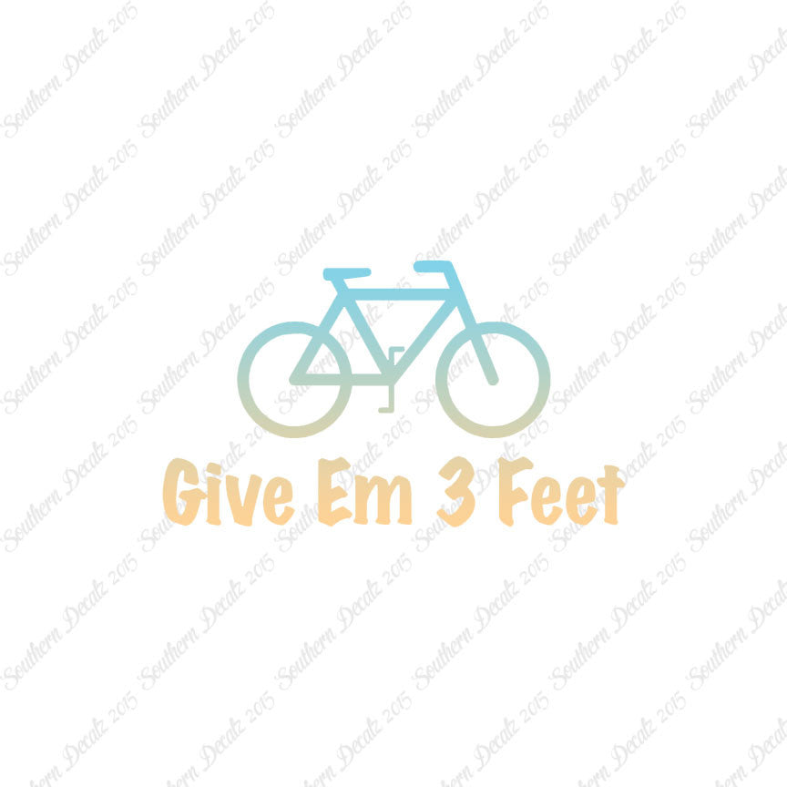 Give Em 3 Feet Bike Bicycle