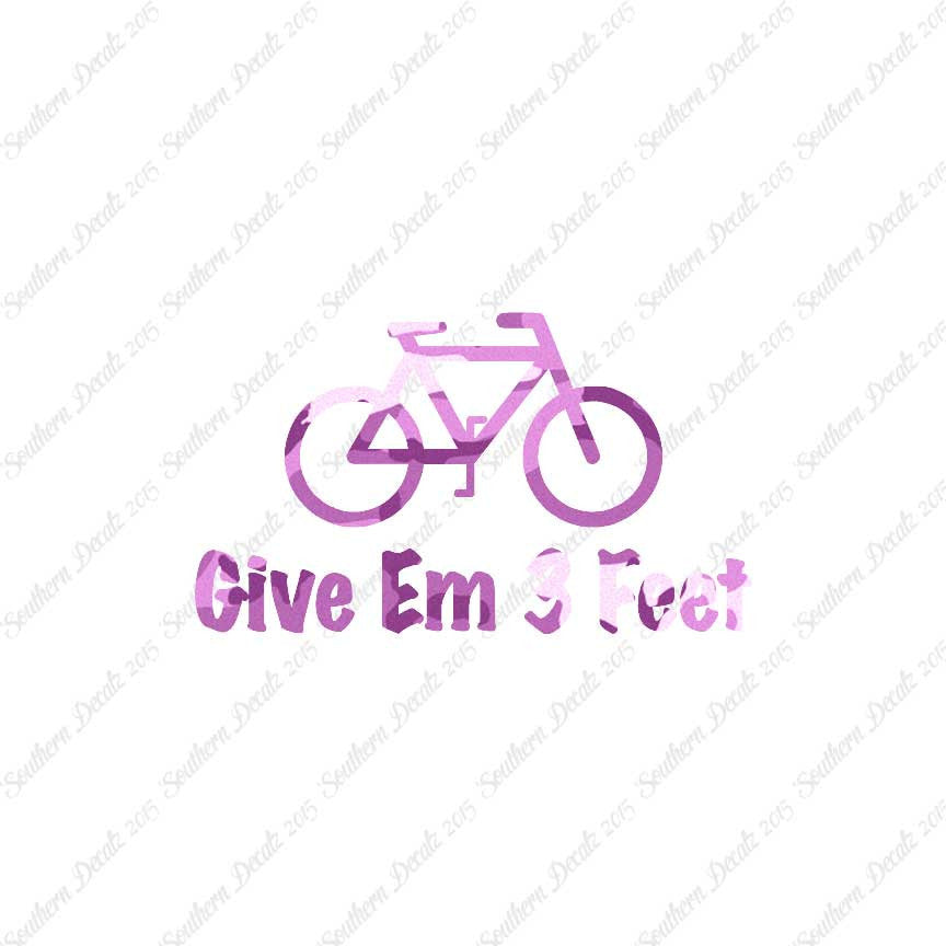 Give Em 3 Feet Bike Bicycle
