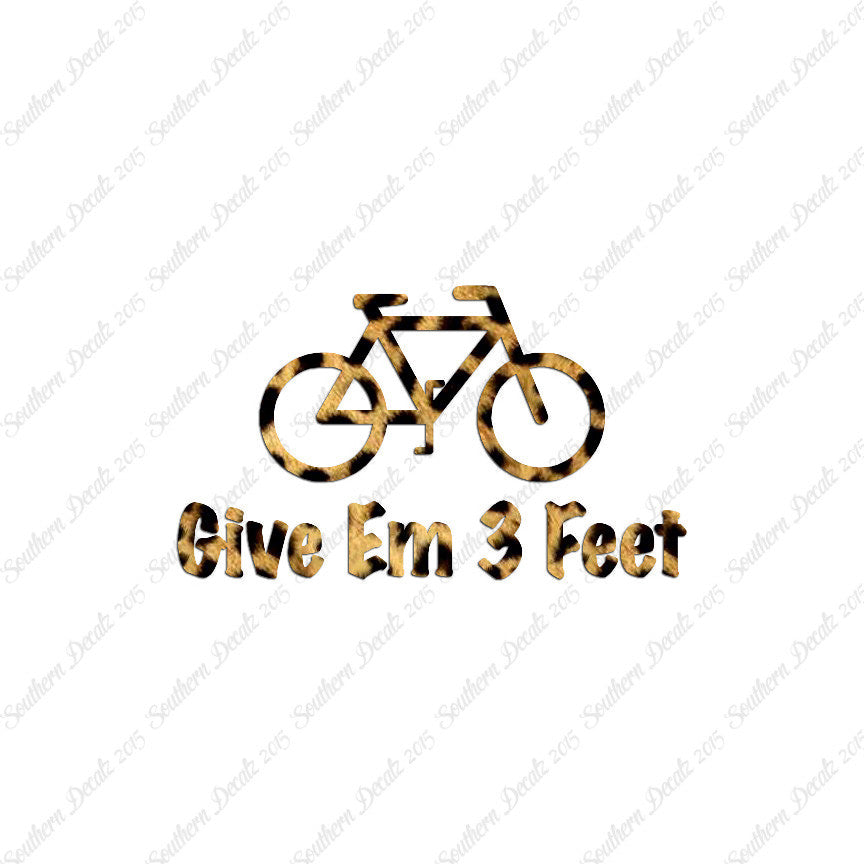 Give Em 3 Feet Bike Bicycle