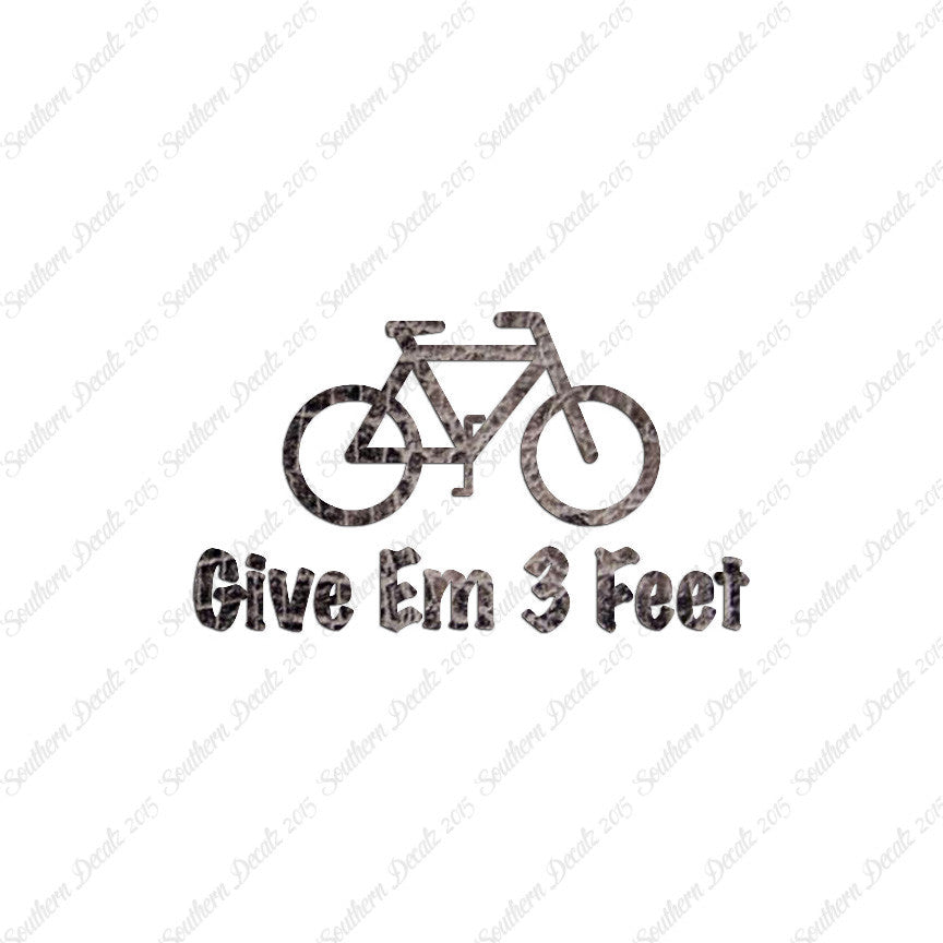 Give Em 3 Feet Bike Bicycle