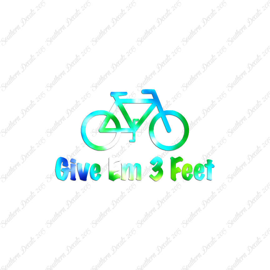 Give Em 3 Feet Bike Bicycle