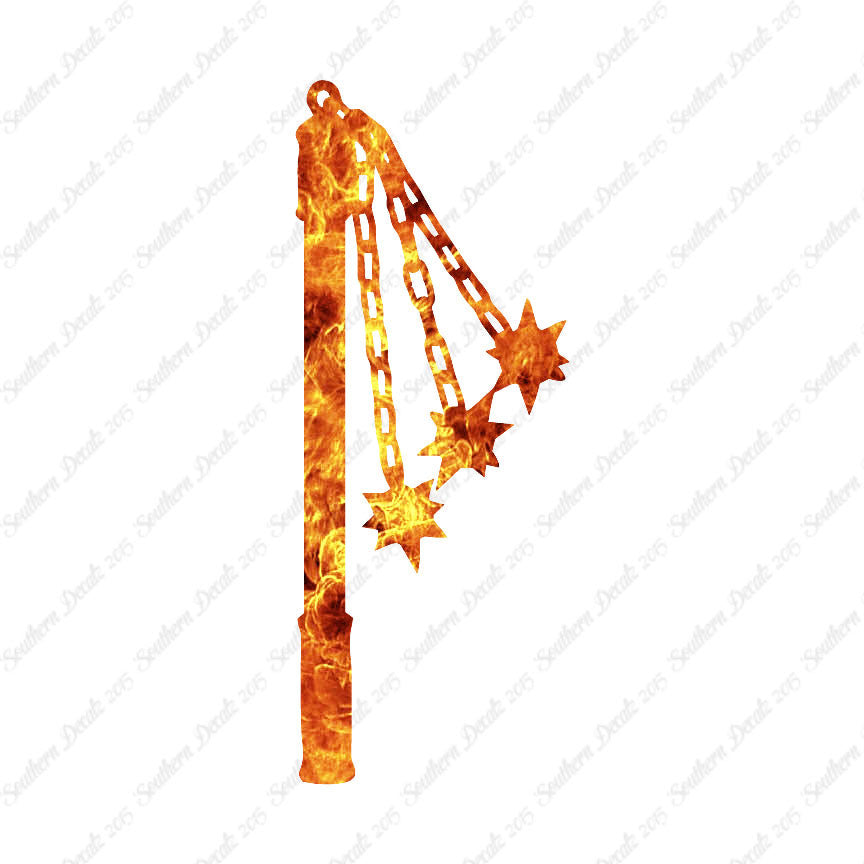 Tri Headed Flail Medieval Mace