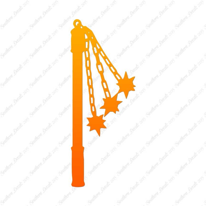 Tri Headed Flail Medieval Mace
