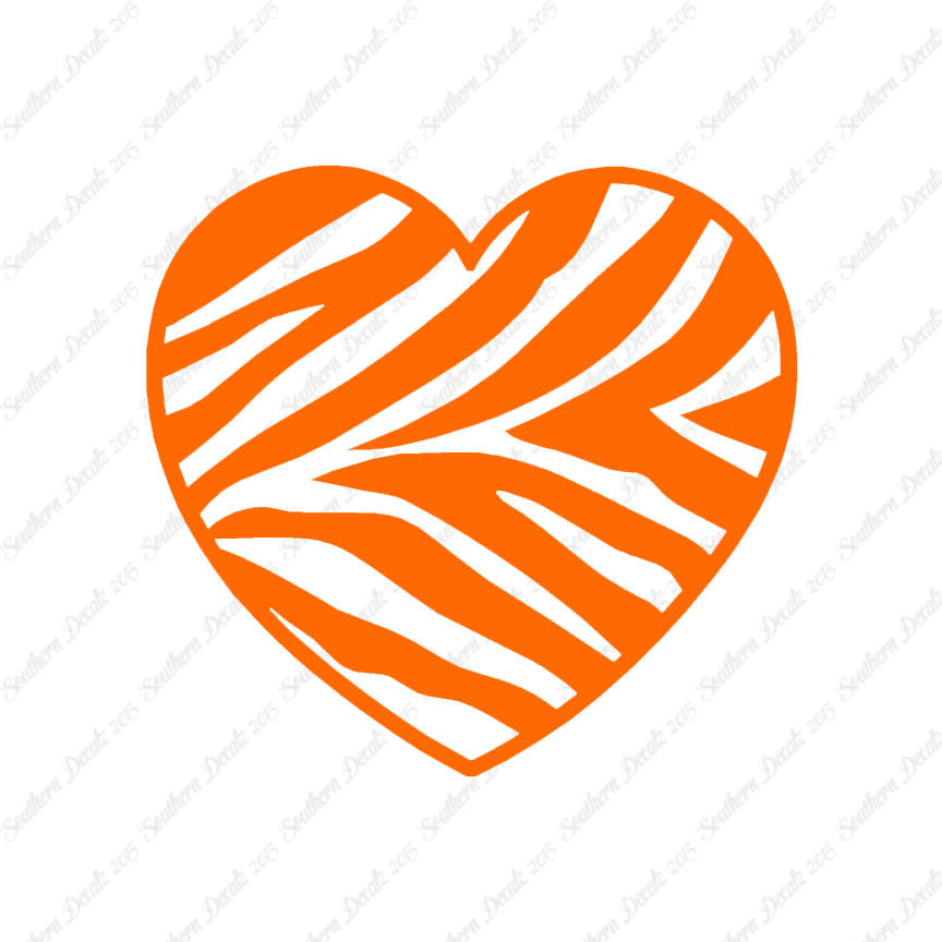 Zebra Print Heart
