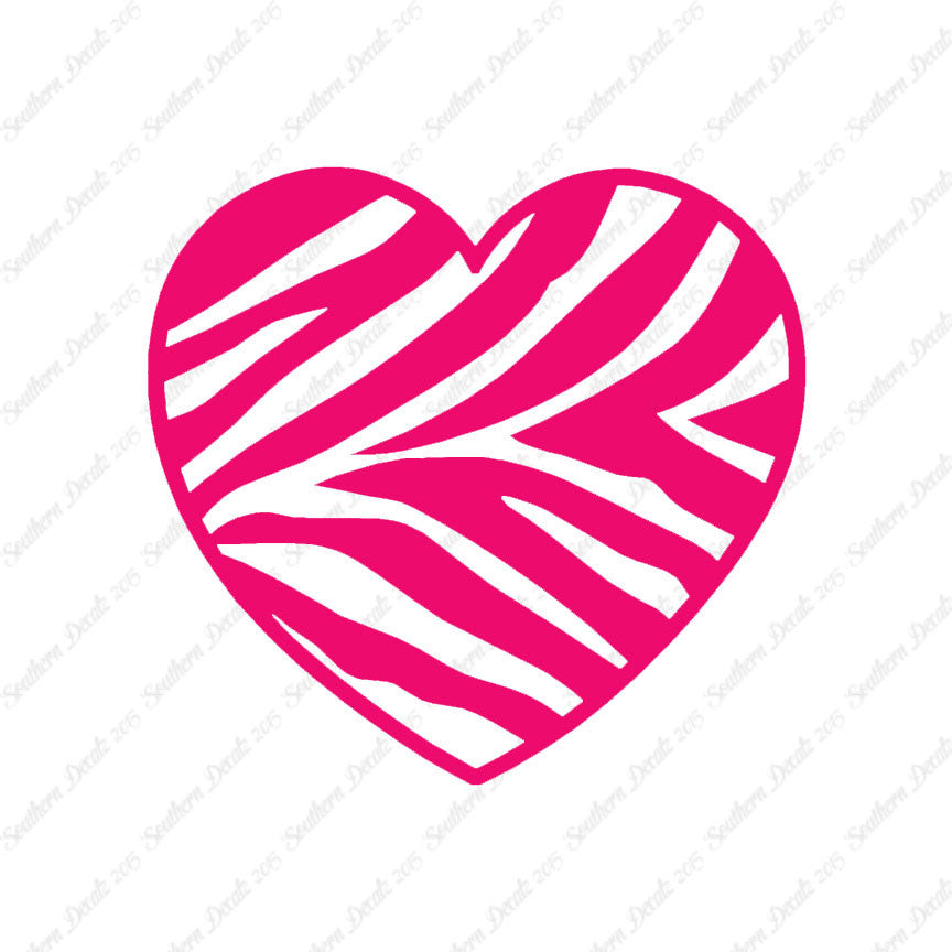 Zebra Print Heart