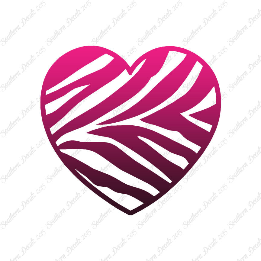 Zebra Print Heart