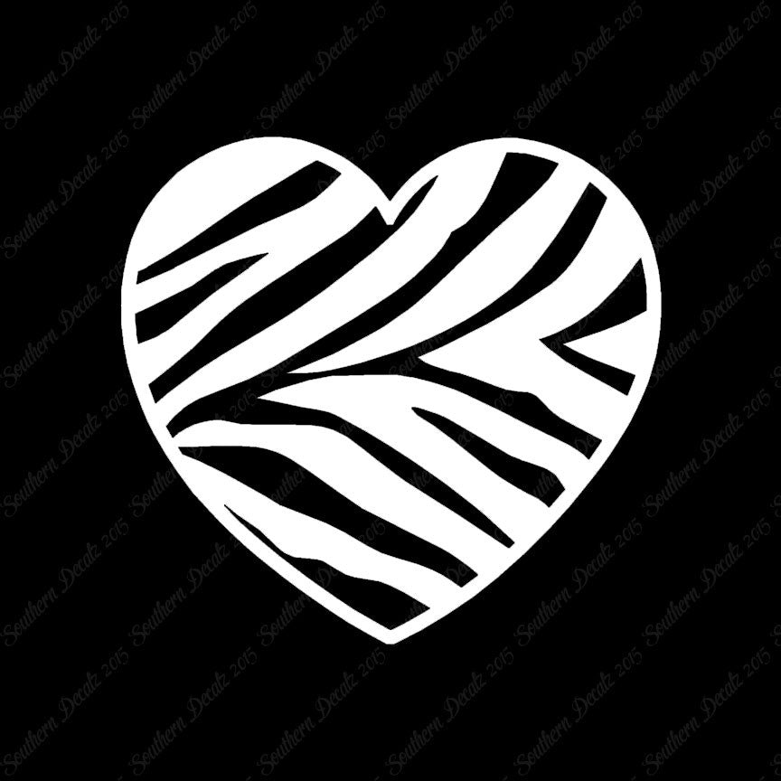 Zebra Print Heart
