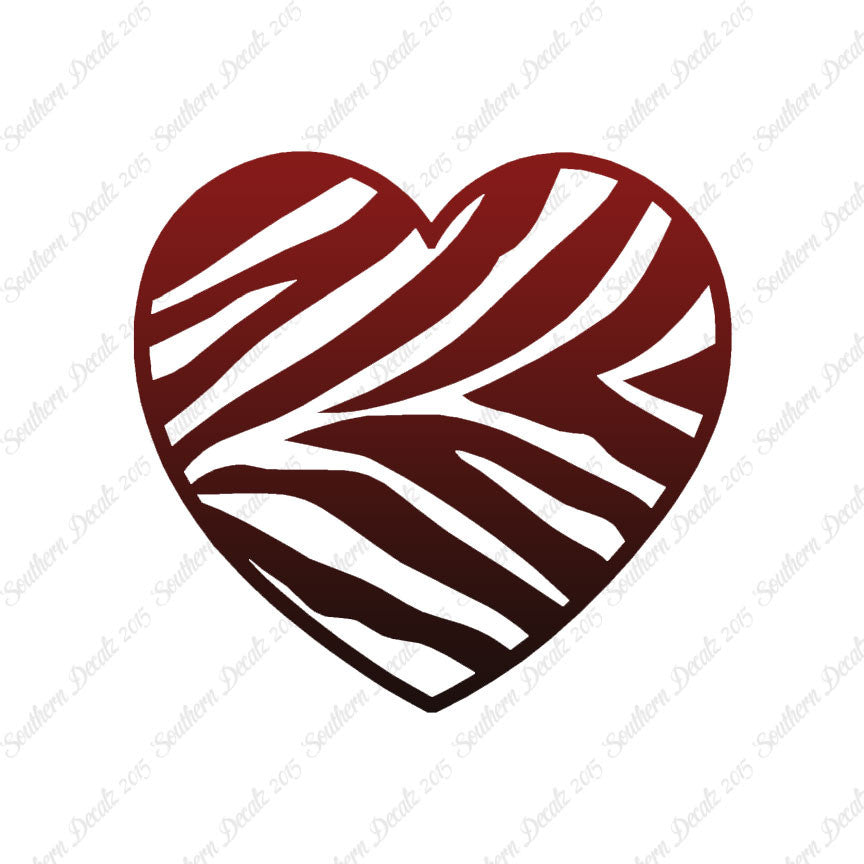 Zebra Print Heart