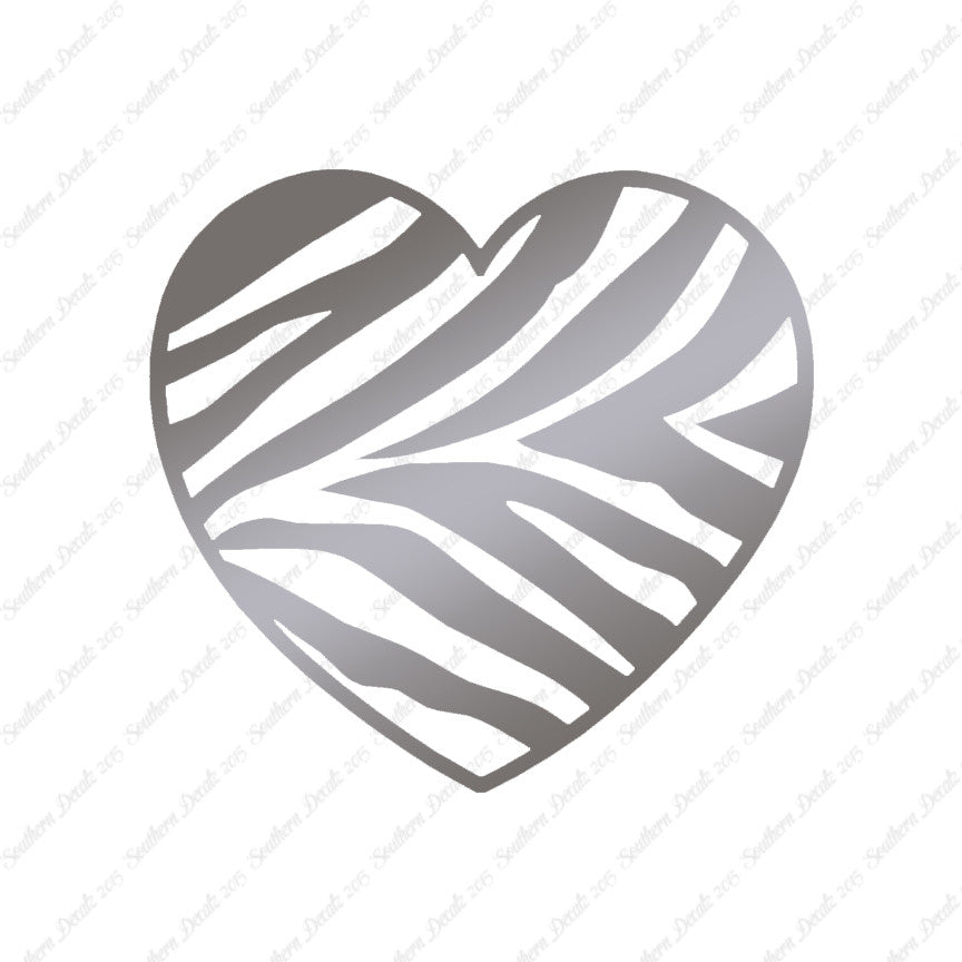 Zebra Print Heart
