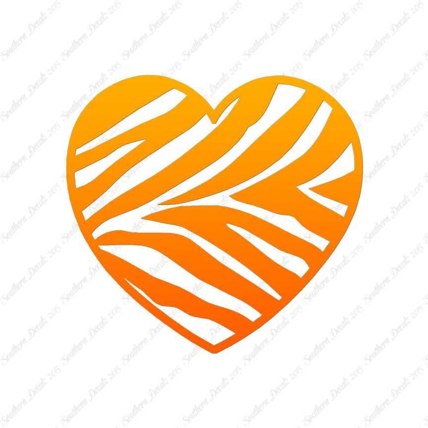 Zebra Print Heart