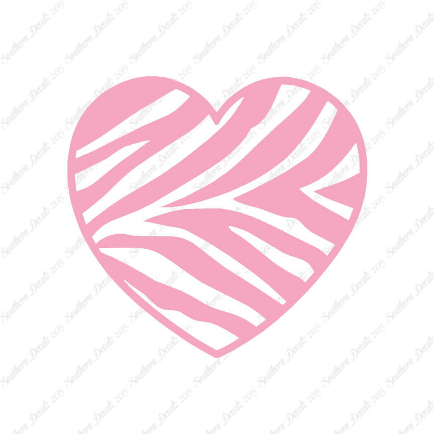 Zebra Print Heart