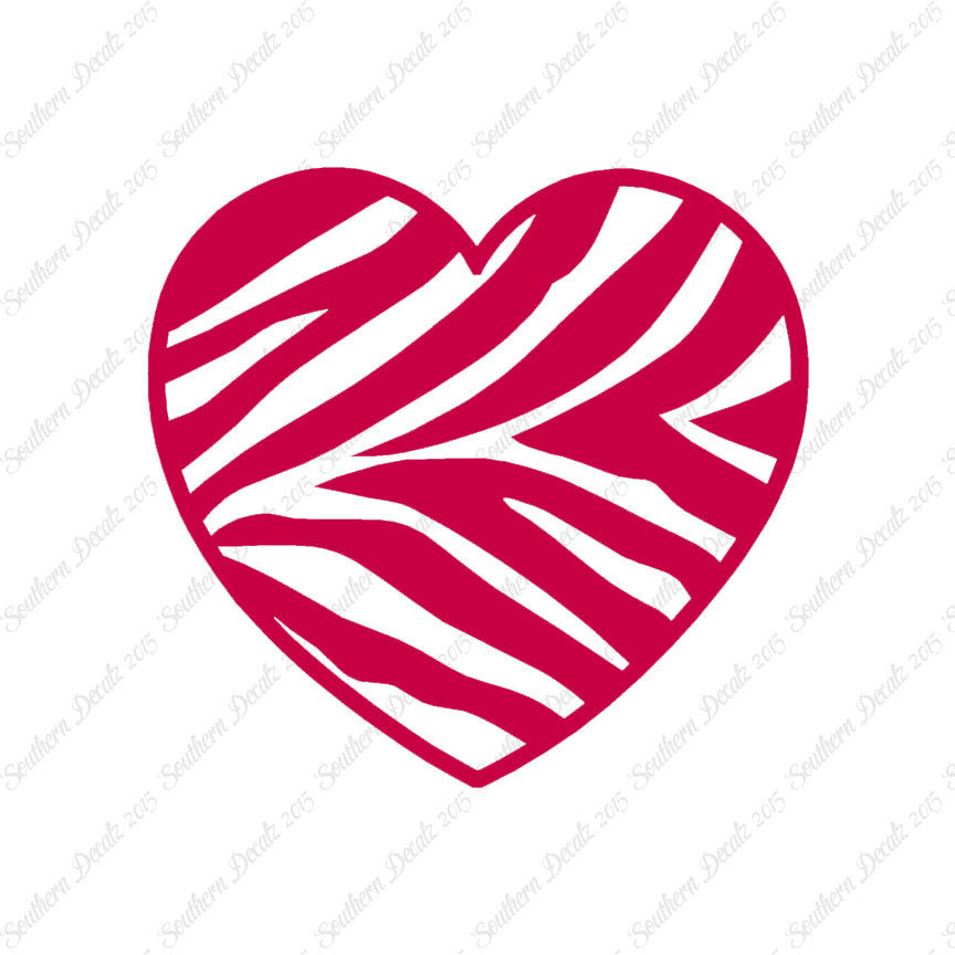 Zebra Print Heart
