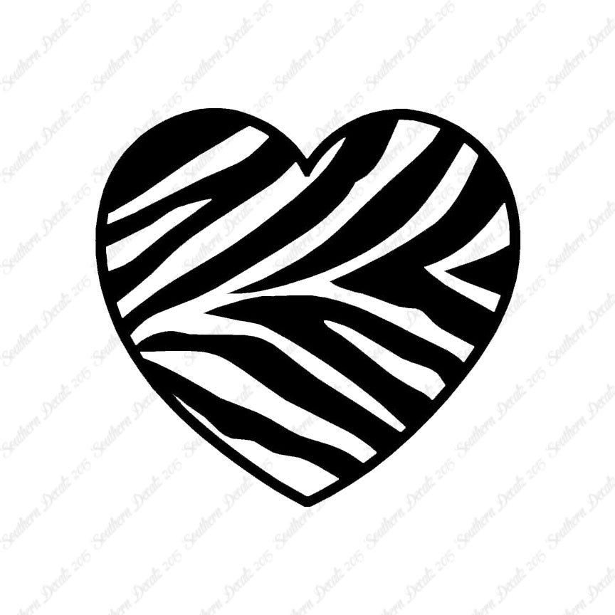 Zebra Print Heart