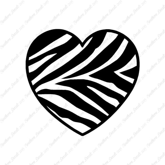 Zebra Print Heart