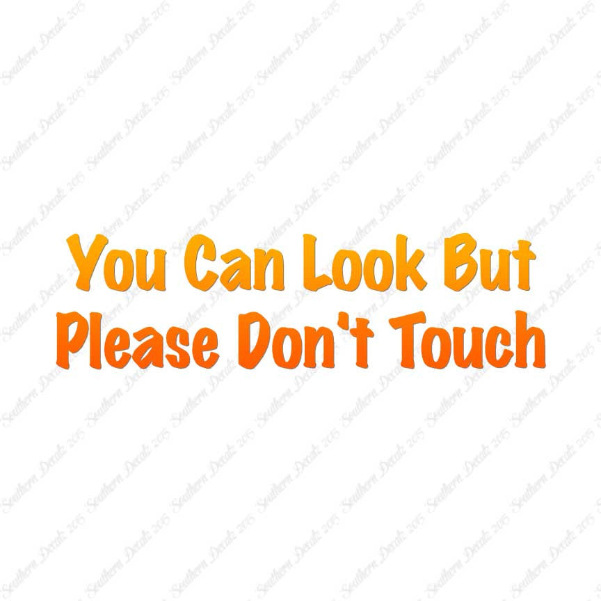 Look Please Don't Touch