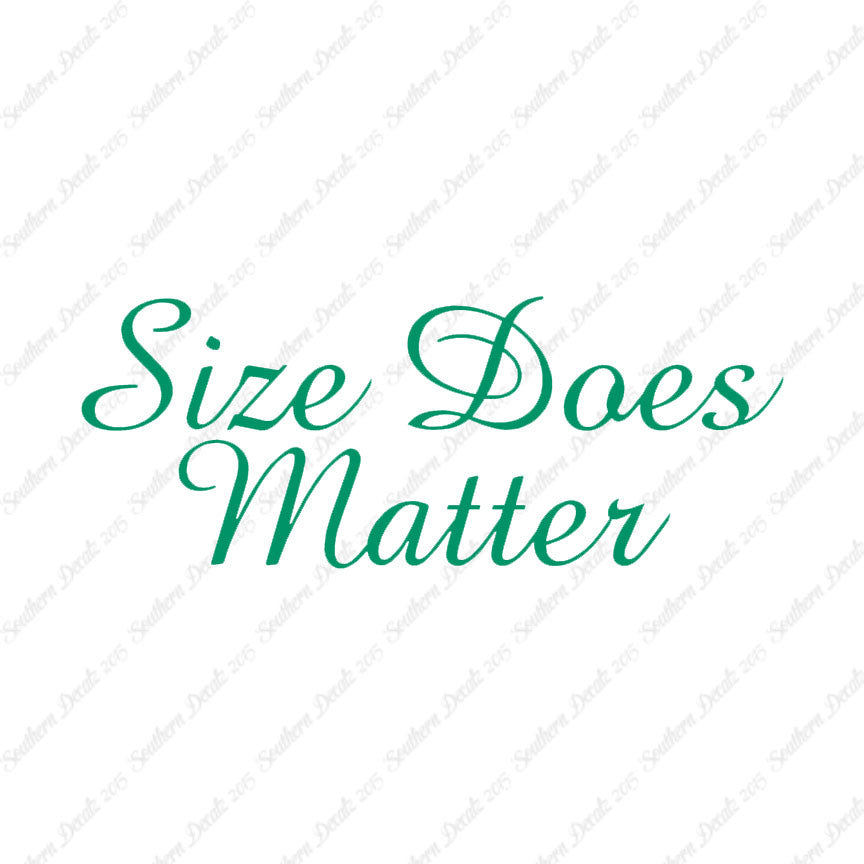 Size Does Matter