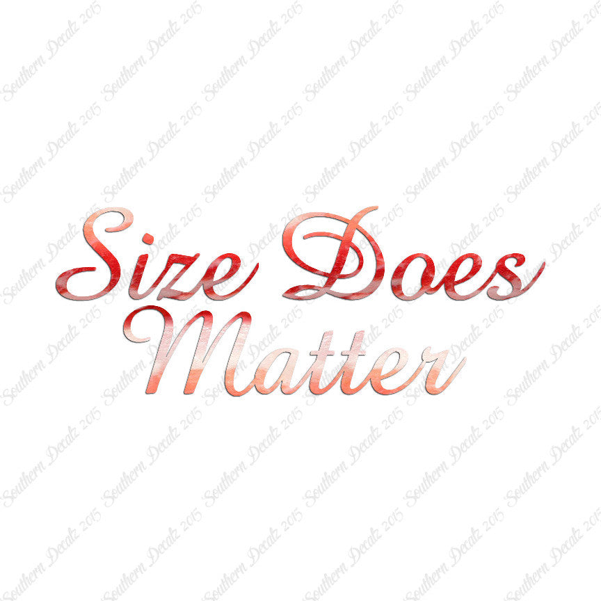 Size Does Matter