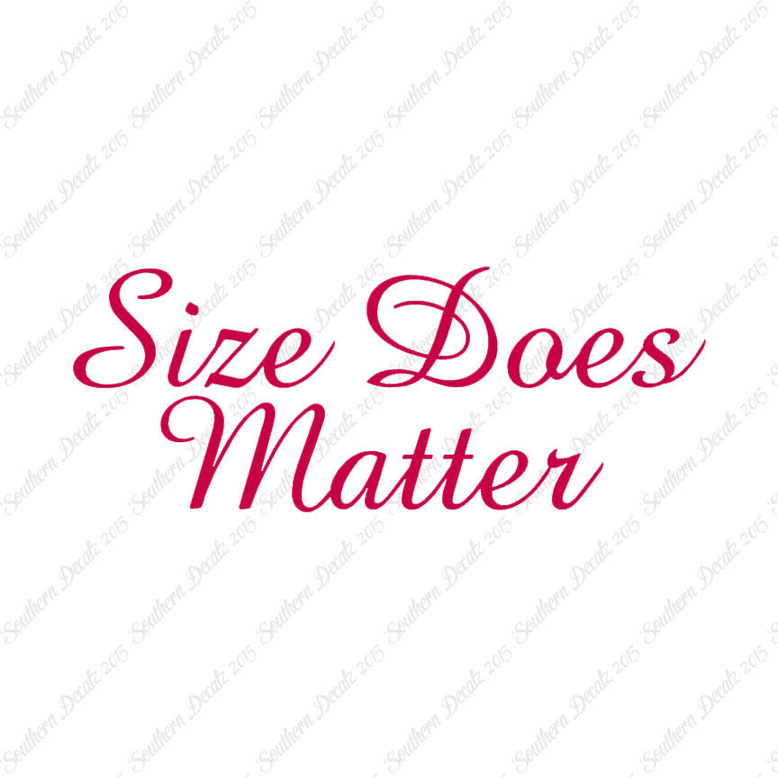 Size Does Matter
